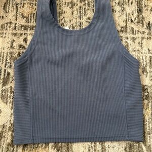 lululemon athletica Blue Ribbed Sports Bra